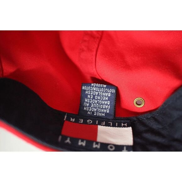 Tommy Hilfiger Red Logo Hat Adjustable Strapback Cap - NWT - Picture 6 of 7